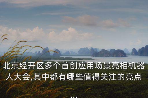 北京經(jīng)開區(qū)多個(gè)首創(chuàng)應(yīng)用場景亮相機(jī)器人大會(huì),其中都有哪些值得關(guān)注的亮點(diǎn)...