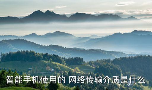 智能手機使用的 網(wǎng)絡傳輸介質(zhì)是什么