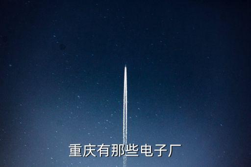 重慶有那些電子廠