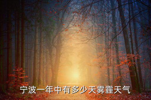 寧波一年中有多少天霧霾天氣