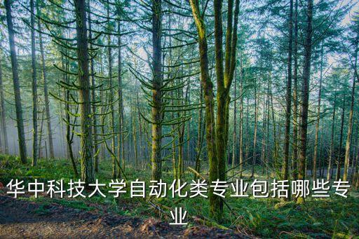 華中科技大學(xué)自動(dòng)化類專業(yè)包括哪些專業(yè)