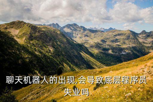 機(jī)器人底層技術(shù),聊天機(jī)器人會(huì)取代程序員這一職業(yè)嗎?