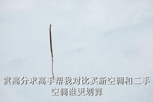 賞高分求高手幫我對比買新空調(diào)和二手空調(diào)誰更劃算