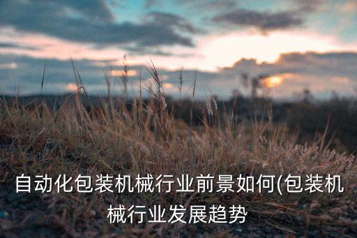 自動化包裝機(jī)械行業(yè)前景如何(包裝機(jī)械行業(yè)發(fā)展趨勢