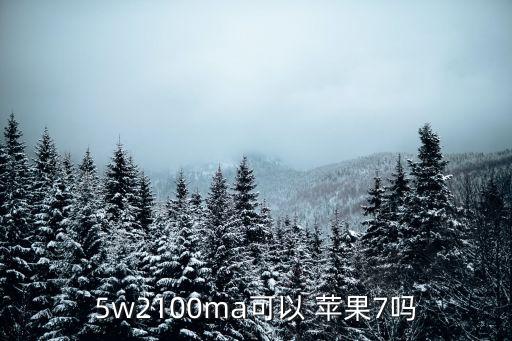 5w2100ma可以 蘋果7嗎