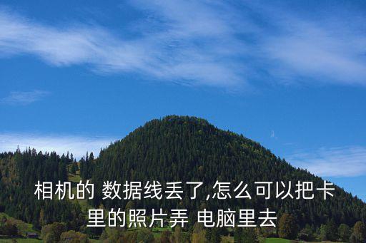 相機(jī)數(shù)據(jù)線壞了又沒有讀卡器怎么傳照片到電腦上