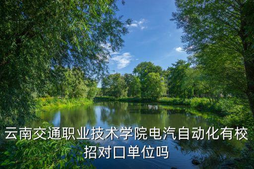 云南交通職業(yè)技術(shù)學院電汽自動化有校招對囗單位嗎