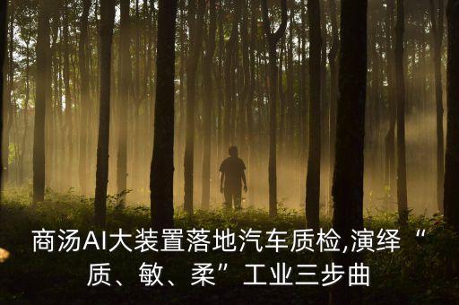 商湯AI大裝置落地汽車質(zhì)檢,演繹“質(zhì)、敏、柔”工業(yè)三步曲