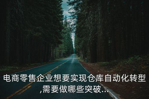 電商零售企業(yè)想要實(shí)現(xiàn)倉(cāng)庫(kù)自動(dòng)化轉(zhuǎn)型,需要做哪些突破...
