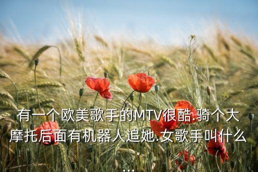 有一個歐美歌手的MTV很酷.騎個大摩托后面有機器人追她.女歌手叫什么...