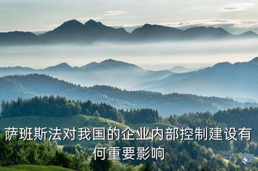 薩班斯法對(duì)我國(guó)的企業(yè)內(nèi)部控制建設(shè)有何重要影響