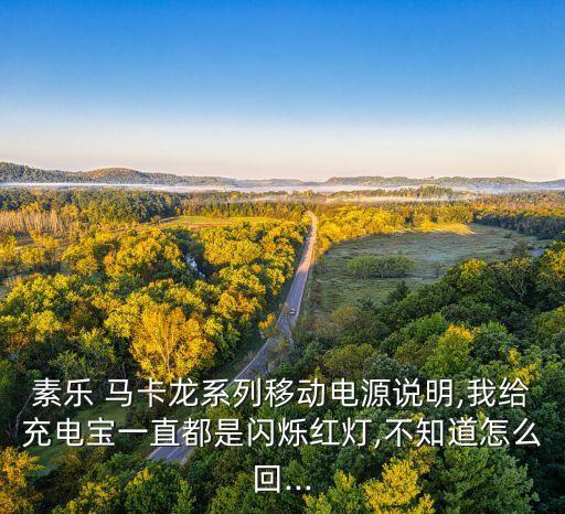 素樂 馬卡龍系列移動電源說明,我給充電寶一直都是閃爍紅燈,不知道怎么回...