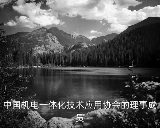 中國機(jī)電一體化技術(shù)應(yīng)用協(xié)會(huì)的理事成員