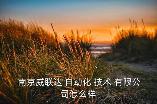 南京業(yè)自動化技術(shù)有限公司,南京江北自動化技術(shù)有限公司怎么樣