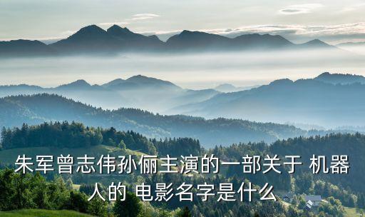 朱軍曾志偉孫儷主演的一部關(guān)于 機(jī)器人的 電影名字是什么