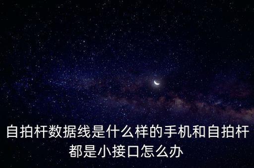 自拍桿數(shù)據(jù)線是什么樣的手機(jī)和自拍桿都是小接口怎么辦
