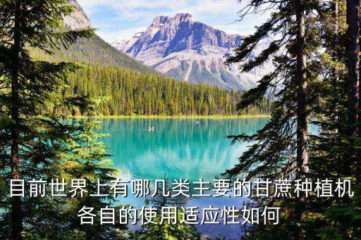 目前世界上有哪幾類主要的甘蔗種植機(jī)各自的使用適應(yīng)性如何
