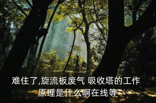難住了,旋流板廢氣 吸收塔的工作 原理是什么啊在線等
