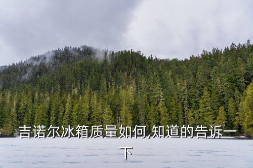 吉諾爾,吉諾爾冰箱怎么樣?30年來一直在用!