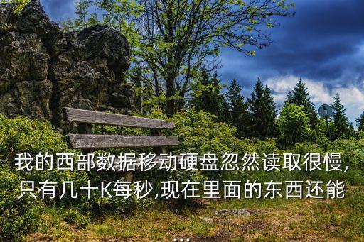 我的西部數(shù)據(jù)移動硬盤忽然讀取很慢,只有幾十K每秒,現(xiàn)在里面的東西還能...