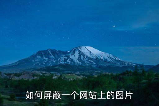 如何屏蔽一個網(wǎng)站上的圖片