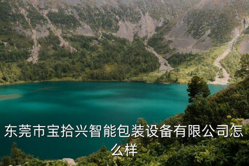 東莞市寶拾興智能包裝設(shè)備有限公司怎么樣