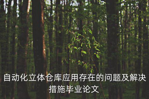 自動(dòng)化立體倉庫應(yīng)用存在的問題及解決措施畢業(yè)論文