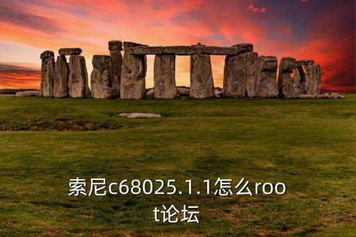 索尼c68025.1.1怎么root論壇