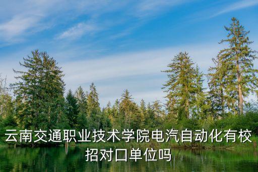 云南交通職業(yè)技術(shù)學(xué)院電汽自動(dòng)化有校招對(duì)囗單位嗎