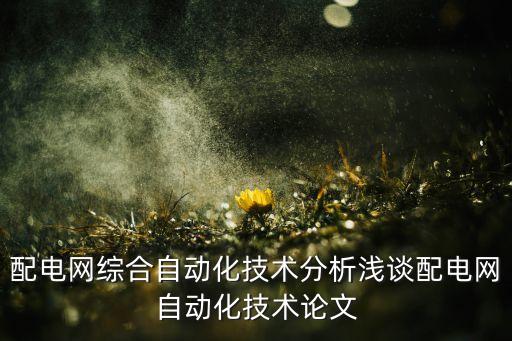 配電自動(dòng)化主站系統(tǒng)有哪些設(shè)備,配電系統(tǒng)有哪些組成?