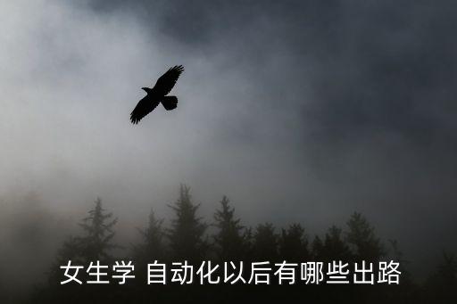  女生學(xué) 自動化以后有哪些出路