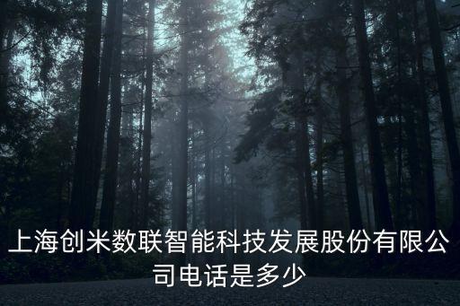 上海創(chuàng)米數(shù)聯(lián)智能科技發(fā)展股份有限公司電話是多少