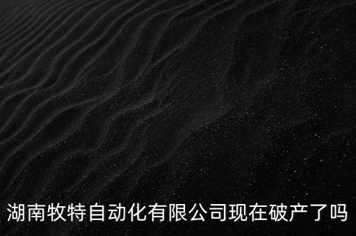 牧特自動化設備有限公司,湖南牧特自動化有限公司破產了嗎?