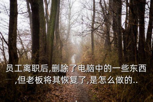 員工誤刪除公司硬盤數(shù)據(jù),硬盤數(shù)據(jù)誤刪了怎么恢復?