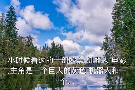 電影機(jī)器人小孩,一個(gè)機(jī)器人小孩找媽媽的電影