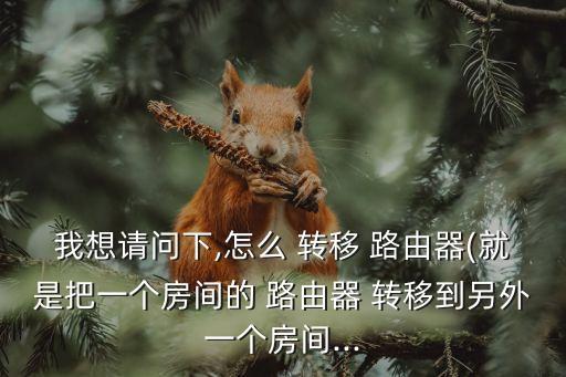 我想請(qǐng)問下,怎么 轉(zhuǎn)移 路由器(就是把一個(gè)房間的 路由器 轉(zhuǎn)移到另外一個(gè)房間...