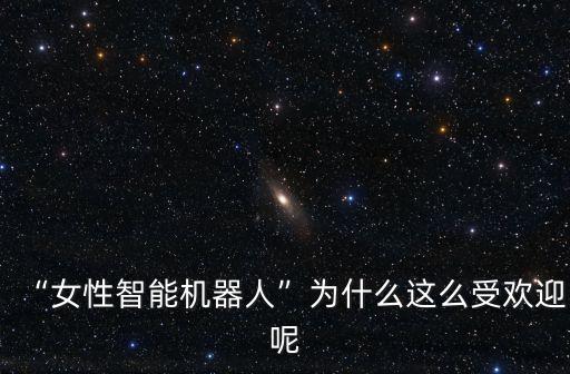 “女性智能機器人”為什么這么受歡迎呢