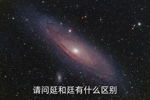 請問延和廷有什么區(qū)別