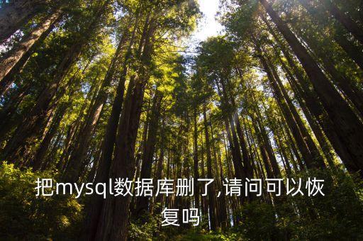 把數(shù)據(jù)庫刪了怎么恢復(fù),數(shù)據(jù)庫被刪除怎么恢復(fù)?一文看懂