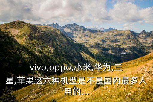 vivo,oppo,小米,華為,三星,蘋果這六種機(jī)型是不是國內(nèi)最多人用的...