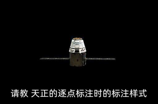 請教 天正的逐點(diǎn)標(biāo)注時(shí)的標(biāo)注樣式