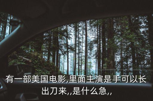 有一部美國電影,里面主演是手可以長出刀來,,是什么急,,