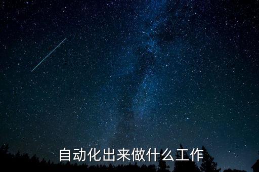  自動化出來做什么工作