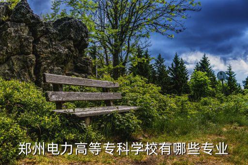 鄭州電力高等專科學校有哪些專業(yè)