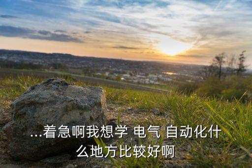 ...著急啊我想學(xué) 電氣 自動化什么地方比較好啊