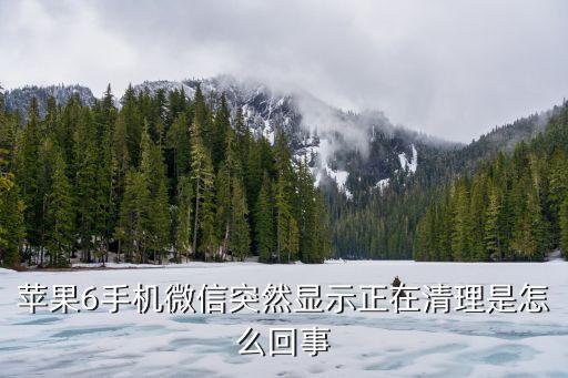 蘋果6手機(jī)微信突然顯示正在清理是怎么回事