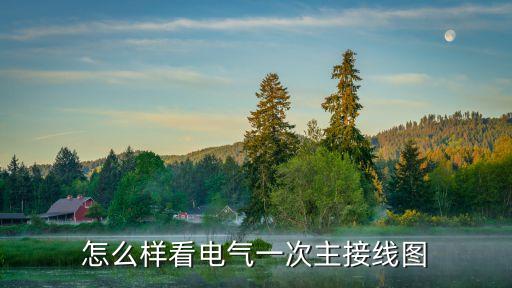 怎么樣看電氣一次主接線圖