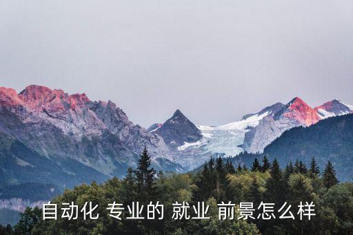 關(guān)于自動(dòng)化專業(yè)就業(yè)前景,自動(dòng)化專業(yè)的就業(yè)前景和方向