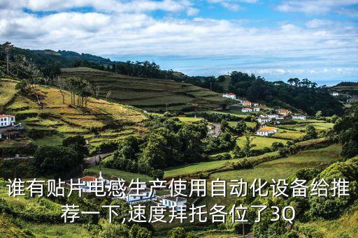 誰有貼片電感生產(chǎn)使用自動化設(shè)備給推薦一下,速度拜托各位了3Q