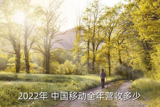 2022年 中國(guó)移動(dòng)全年?duì)I收多少